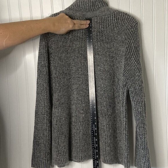 Linden Hill Women’s XL Mohair Blend Cowl Neck Long Sleeve Gray Sweater Tunic Top - Picture 7 of 8